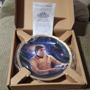 Star Trek Chekov Commemorative Plate. 1991
